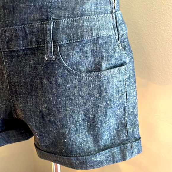 Denim strapless shirt jumpsuit - Picture 4 of 5